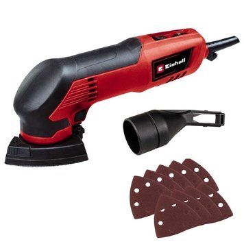 Потужна дельташліфувальна машина Einhell TC-DS 20 E : 200 Вт, коливання 12000-22000 хв, розмір липучки 90 х 90 х 90 мм (4464255) 4464255 фото