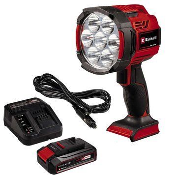 Набір! Ліхтар акумуляторний гібридний LED Einhell TE-CL 18/2500 LiAC-solo +АКБ 18В + зарядне+ 12В від прикурювача 4514145, 4512097 фото