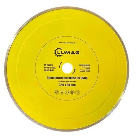 Алмазний диск Lumag суцільний DS350G DS350G фото
