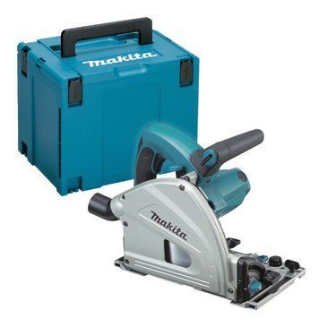 Професійна ручна заглибна дискова пила Makita SP 6000J : 1300 Вт, 165мм, 55мм глибини погружна циркулярка в кейсі SP6000J фото